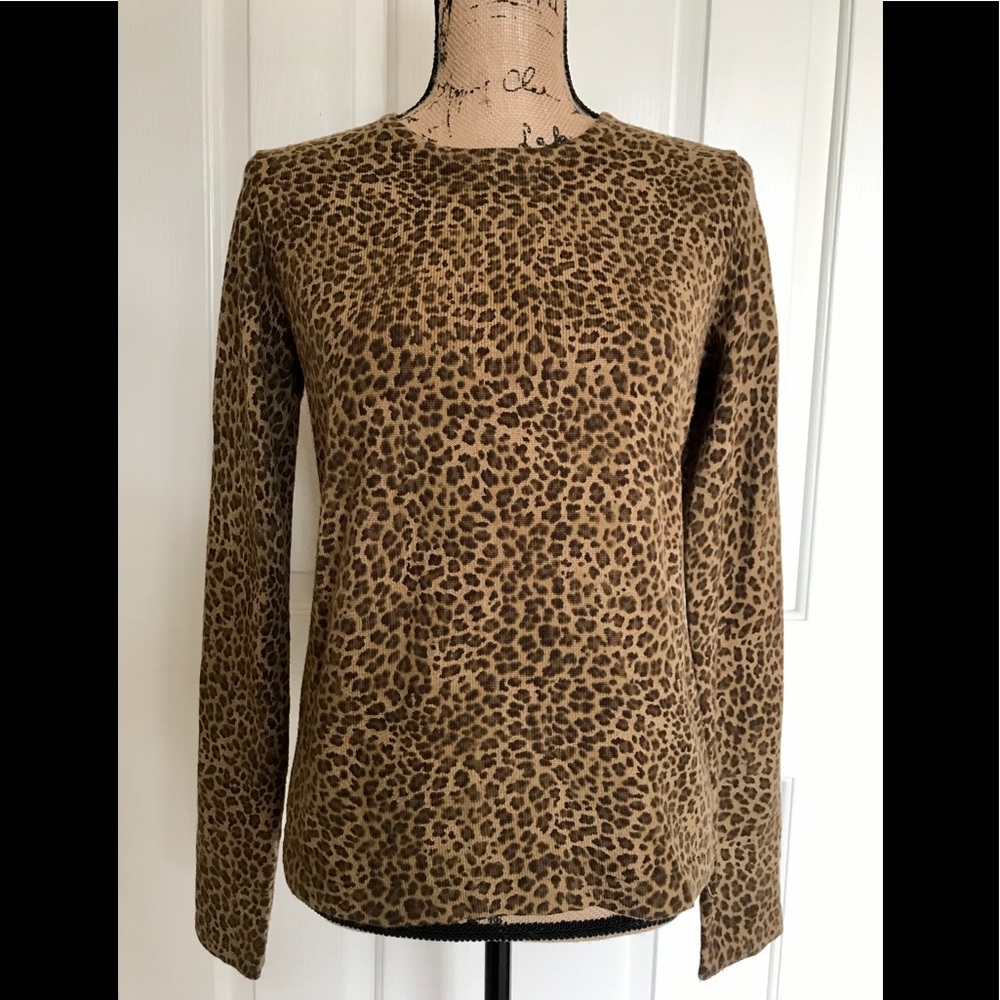 Classic Jones New York Sport Leopard Sweater (S)